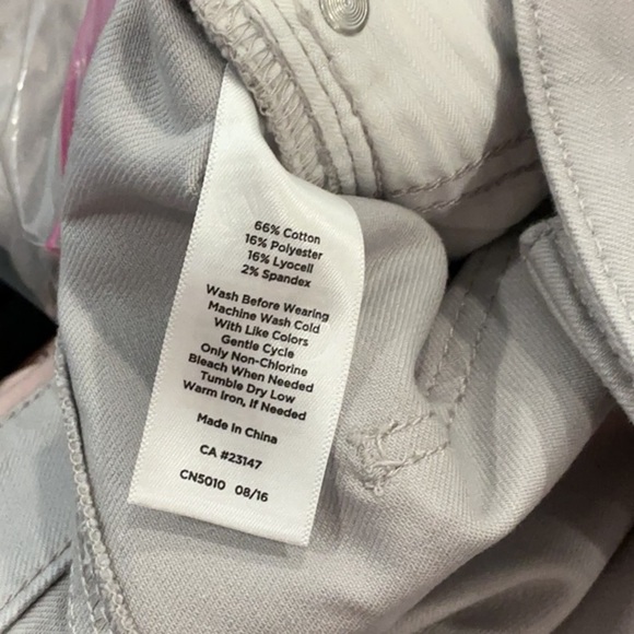 Talbots Women's Flawless Five Pockets Slim Ankle Light Gray Jeans Size 22WP - Picture 7 of 7